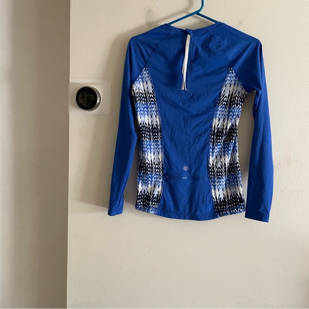 Athleta swim Blue Patterned Women's Top size small
